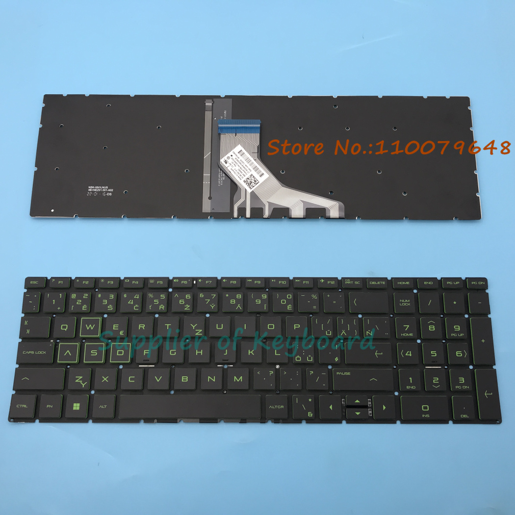 Gaming Keyboard Hp - Keyboard Bahasa Inggris/Rusia/UK/Spanyol/Ceko untuk HP Pavilion