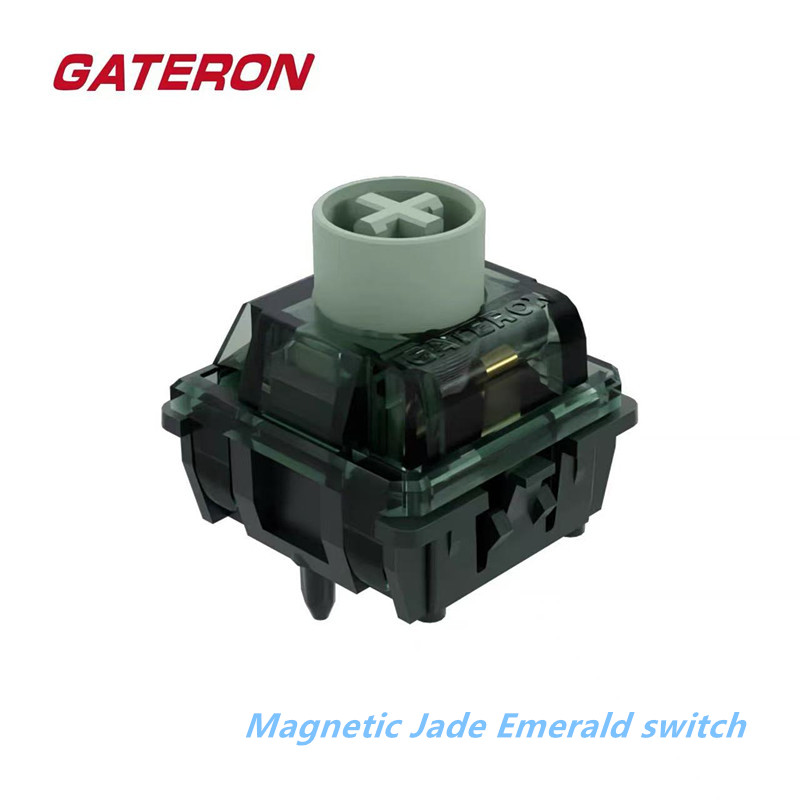 Gaming Keyboard Hall Effect Switches - Saklar GATERON Magnetic Jade Emerald, Taktil,