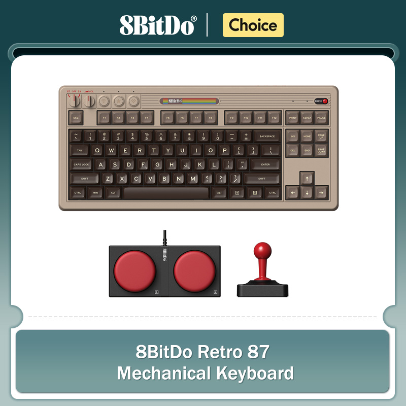 Gaming Keyboard Mechanical - Keyboard Mekanis Retro 8BitDo, Keyboard Gaming