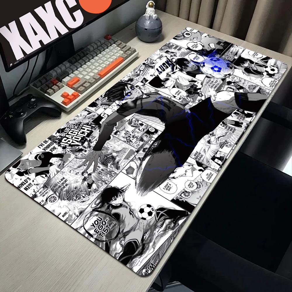 Gaming Keyboard Blue - Hitam dan Putih Anime Mouse Pad