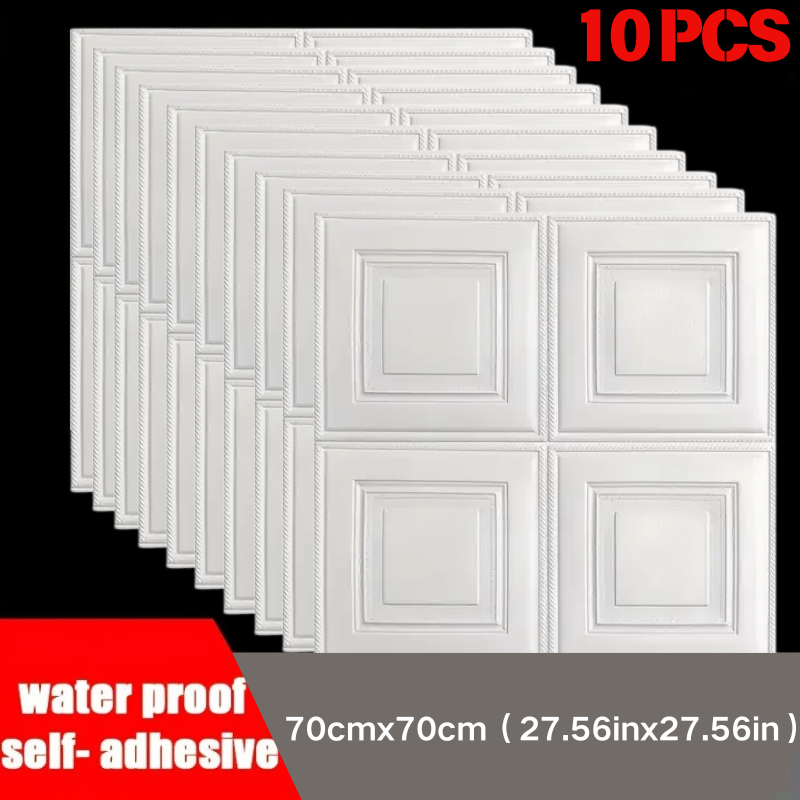 Pe Foam Sheet - Wallpaper anti-benturan tahan air ukuran 70*70cm,