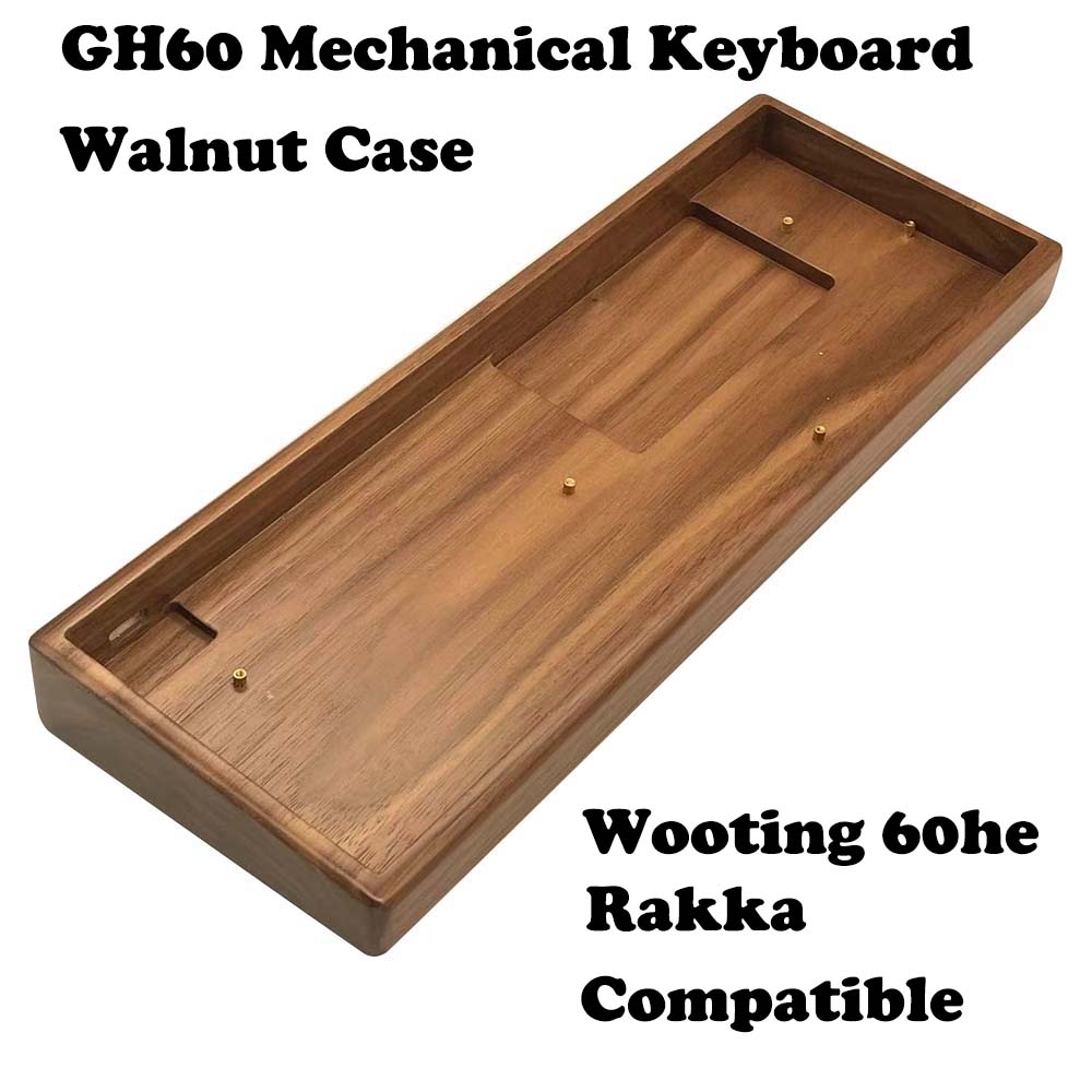 Hot Swap Pcb - Casing Keyboard Kayu Walnut & Beech