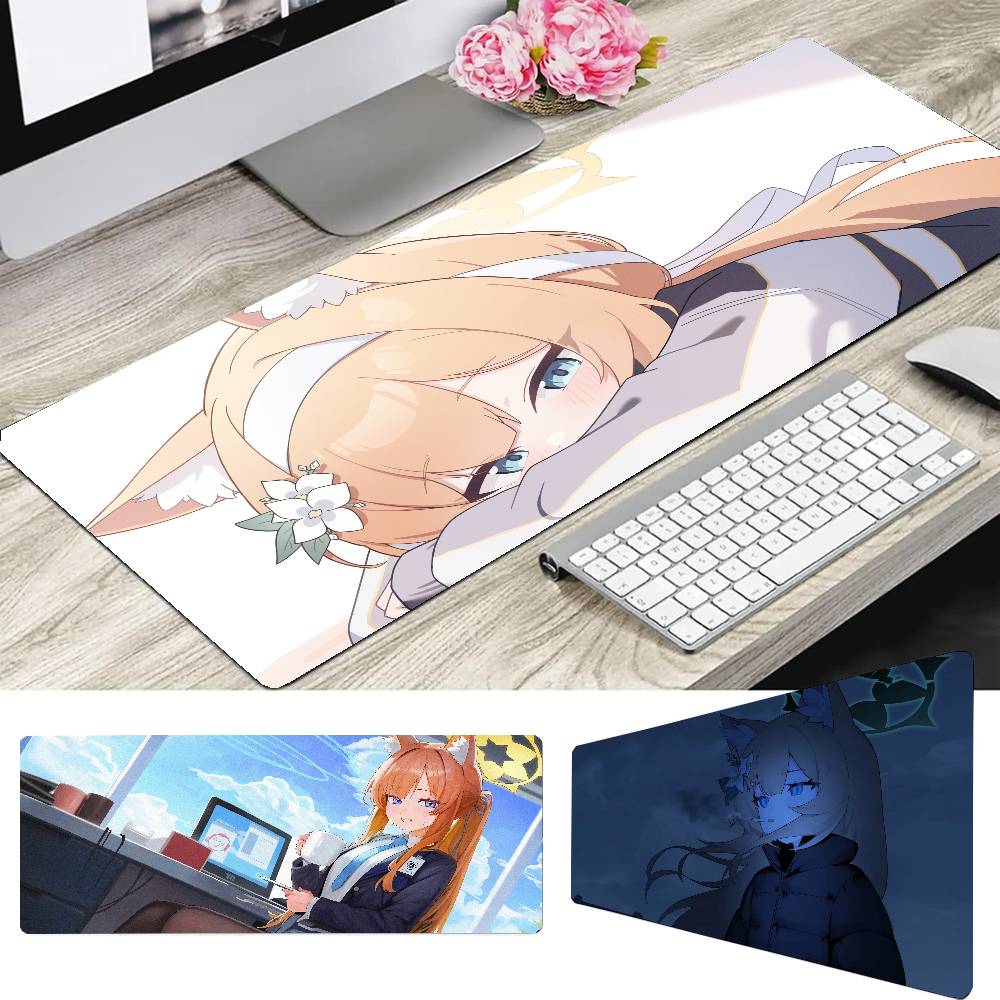 Gaming Keyboard Blue - Iochi Mari Anime B-blue Archive Mousepad