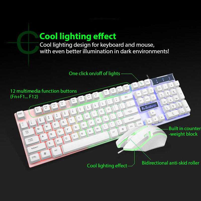Set Keyboard dan Mouse KM320 K - Gaming Keyboard Mouse Combo ulasan dan harga