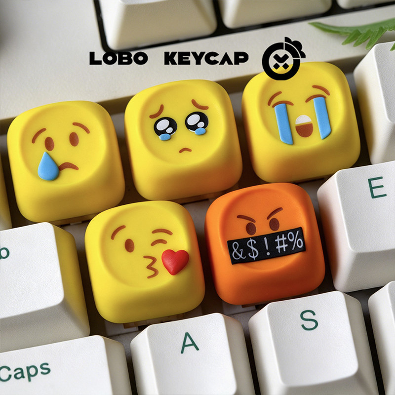 Keycaps Emoji Kawaii Resin Per - Gaming Keyboard Emoji ulasan dan harga