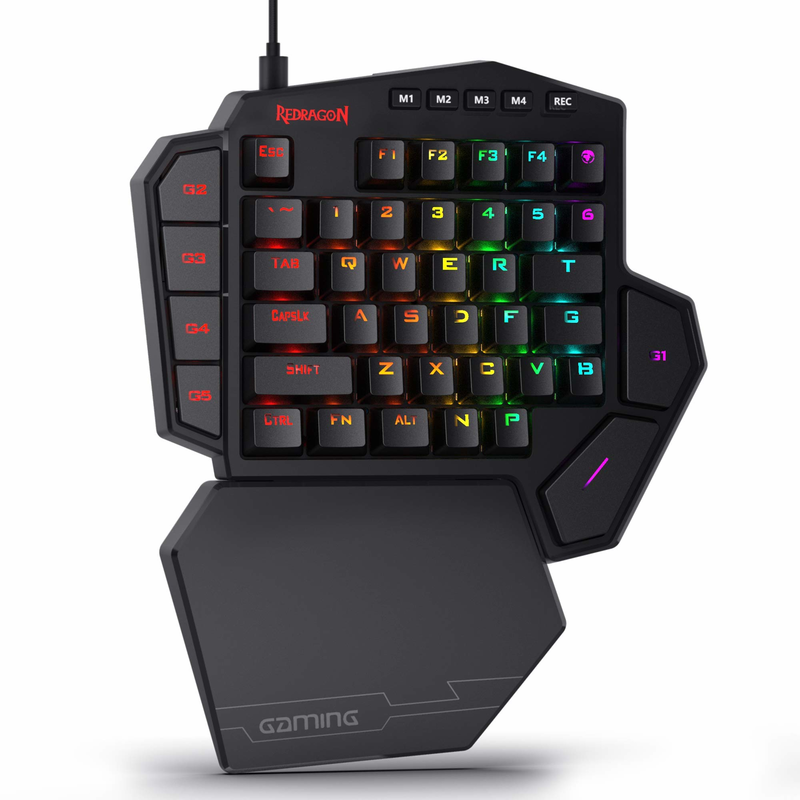 Redragon Keyboard Gaming K585  - Gaming Keyboard 1 Hand ulasan dan harga
