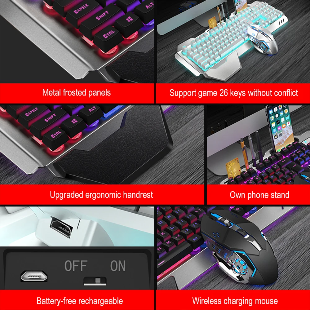K680 papan ketik dan mouse nir - Gaming Keyboard Mouse Combo ulasan dan harga