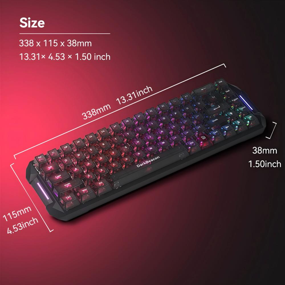 DarkBeacon Blade 68 Wired Sile - Gaming Keyboard That Is Quiet ulasan dan harga