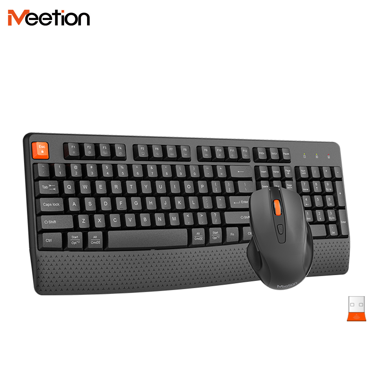 Set Keyboard dan Mouse Nirkabe - Gaming Keyboard No Noise ulasan dan harga