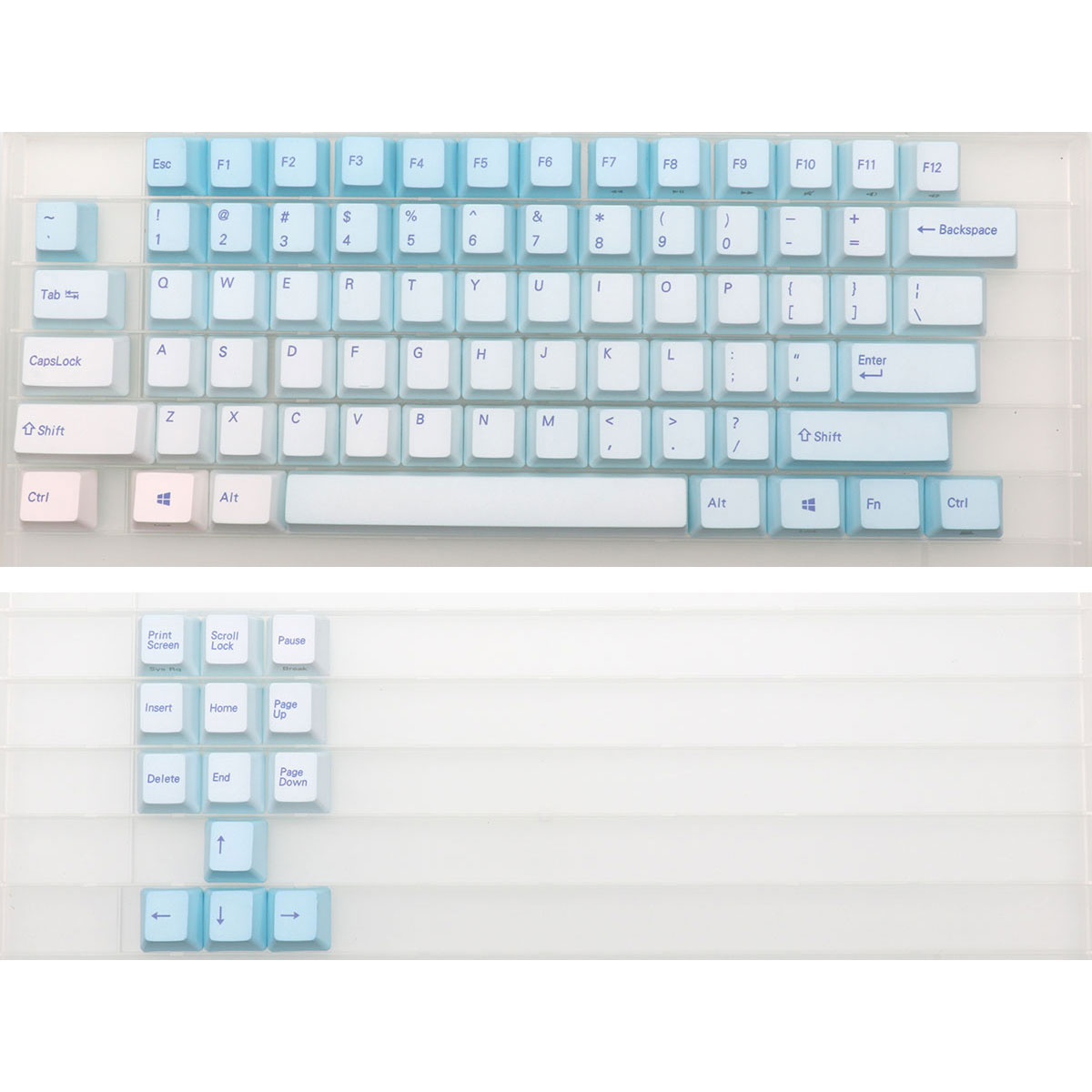 87 Tombol Keycap Biru Frost Pr - Gaming Keyboard Blue ulasan dan harga