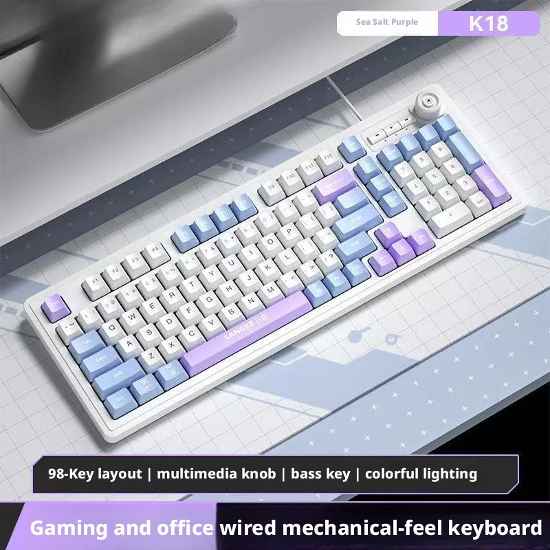 98Keys Keyboard Berkabel RGB G - Gaming Keyboard No Noise ulasan dan harga