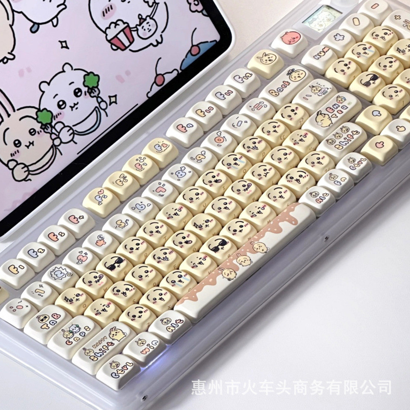 Set Keycap Emoji Chiikawa Lucu - Gaming Keyboard Emoji ulasan dan harga