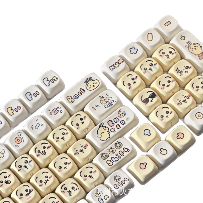 Set Keycap Emoji Chiikawa Lucu - Gaming Keyboard Emoji ulasan dan harga