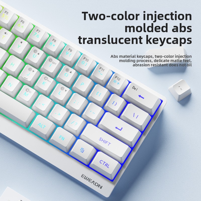 Keyboard Mini Nirkabel 61 Tomb - Gaming Keyboard No Noise ulasan dan harga