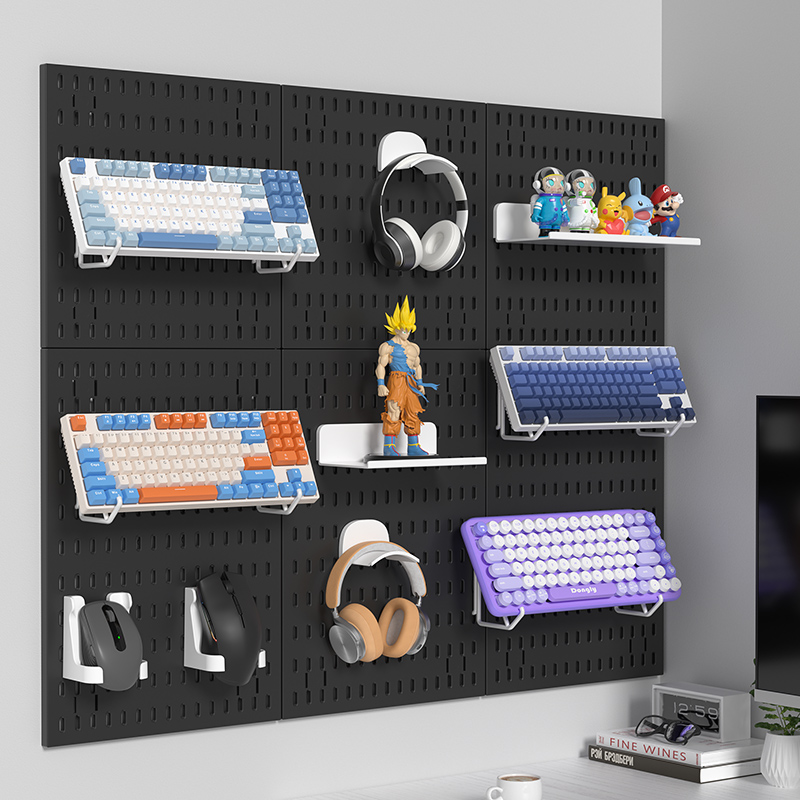 Rak Pegboard Perekat untuk Gam - Gaming Keyboard Mouse ulasan dan harga