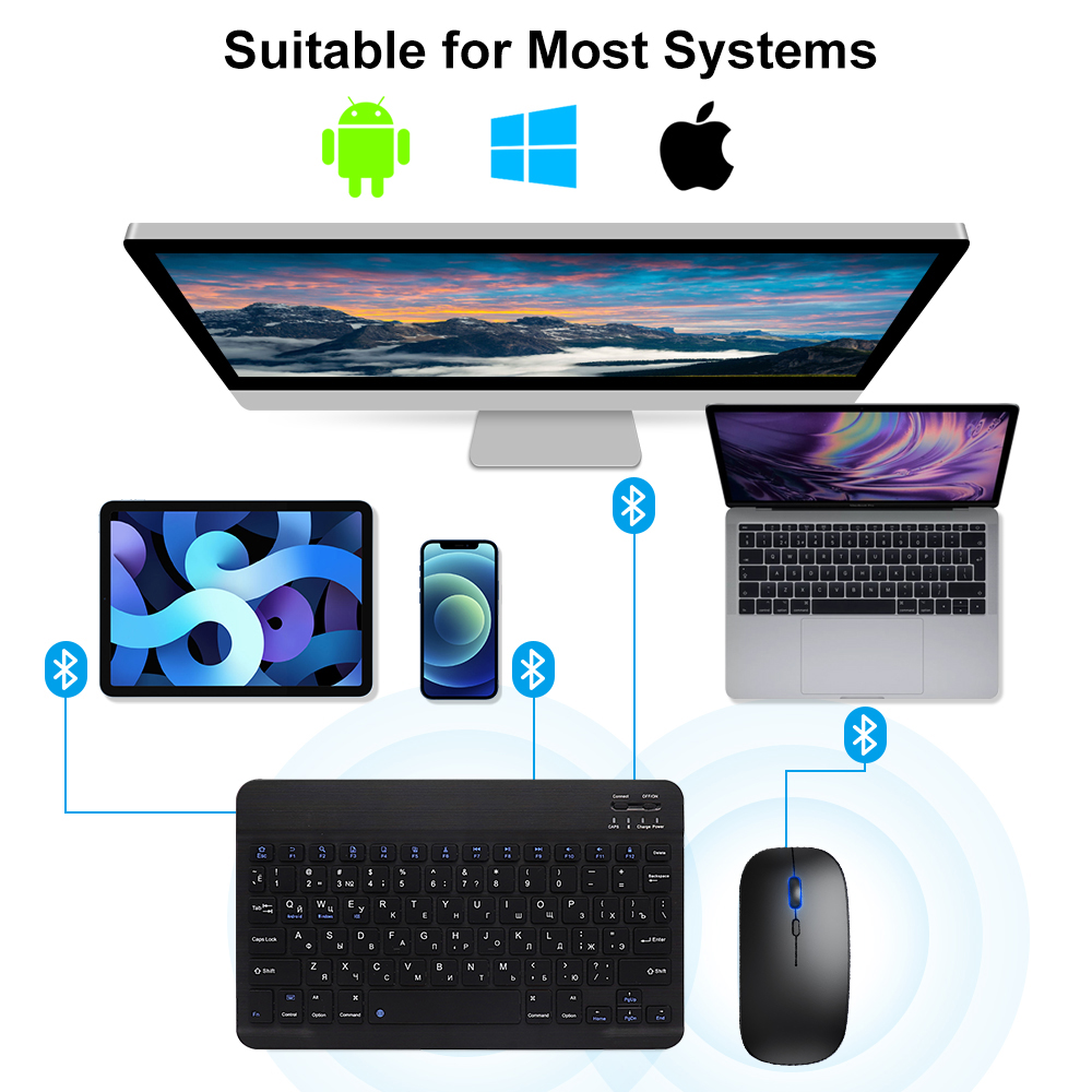 Keyboard dan Mouse Bluetooth,  - Gaming Keyboard Mouse Combo ulasan dan harga