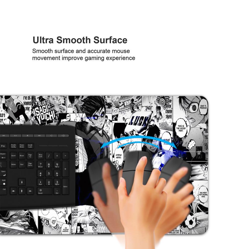 Hitam dan Putih Anime Mouse Pa - Gaming Keyboard Blue ulasan dan harga