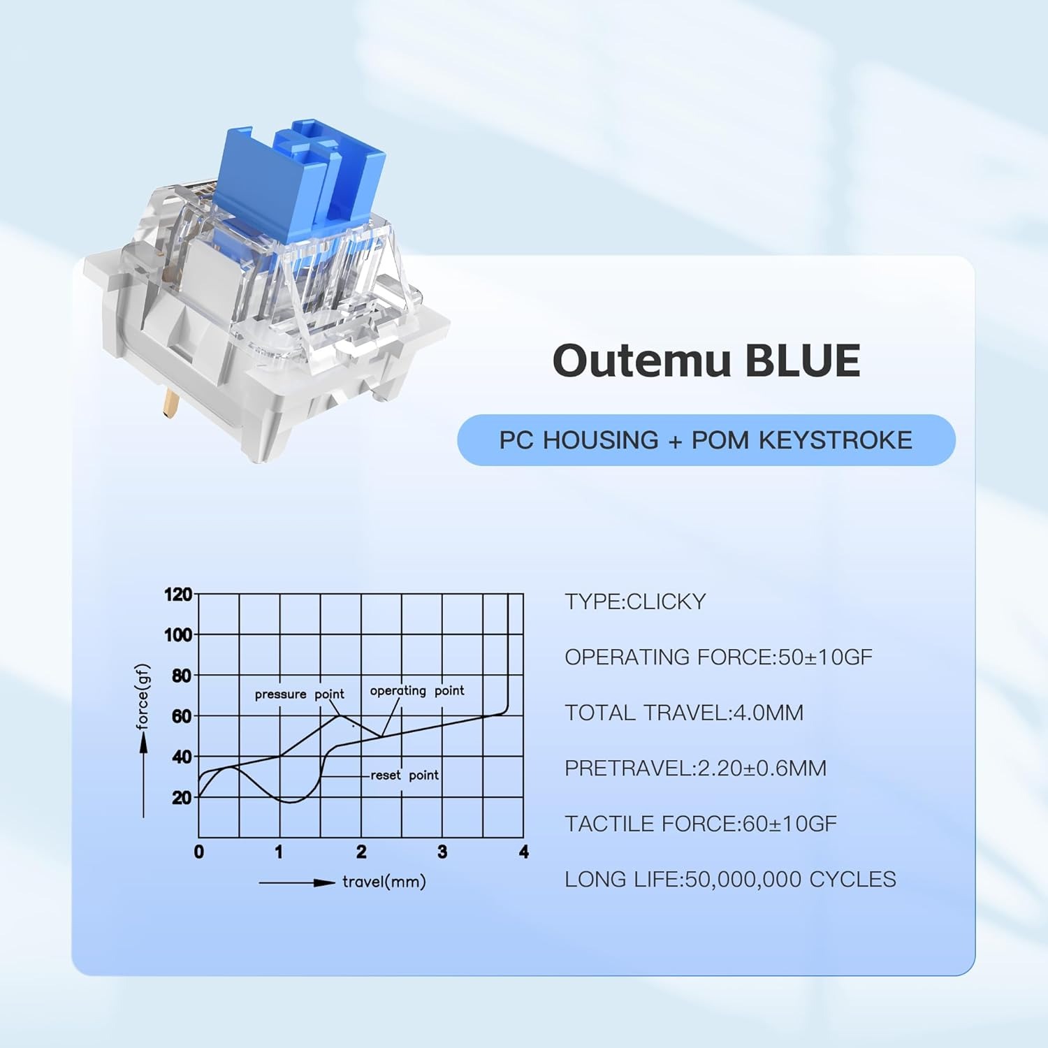 100 Sakelar Biru Praktis, Hot- - Gaming Keyboard Blue ulasan dan harga