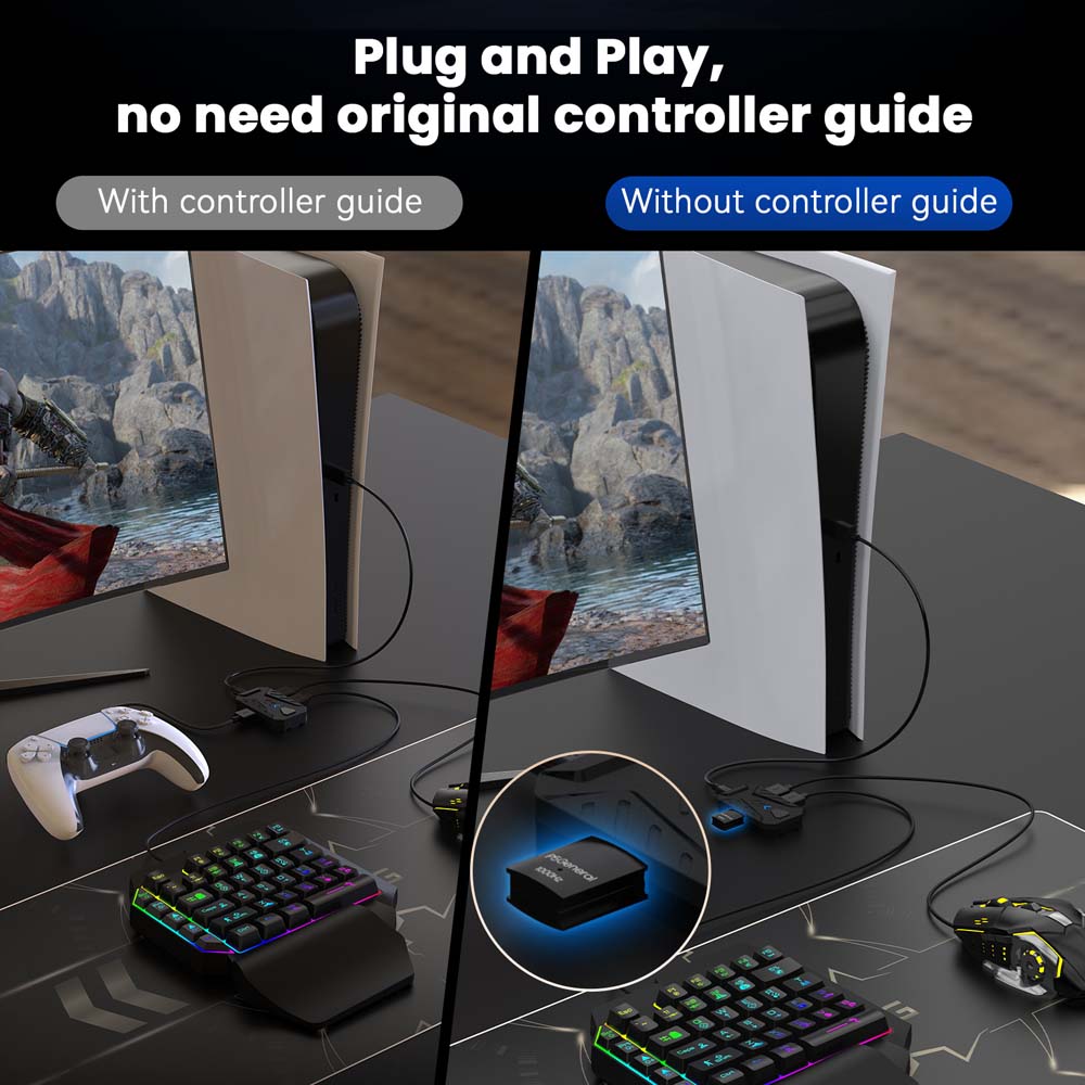 Untuk PS5 Gaming Keyboard Mous - Gaming Keyboard Type C ulasan dan harga