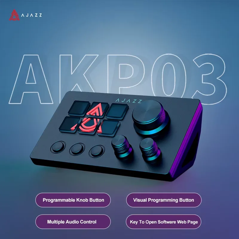 Ajazz AKP03E/153E Desktop Help - Gaming Keyboard 1 Hand ulasan dan harga