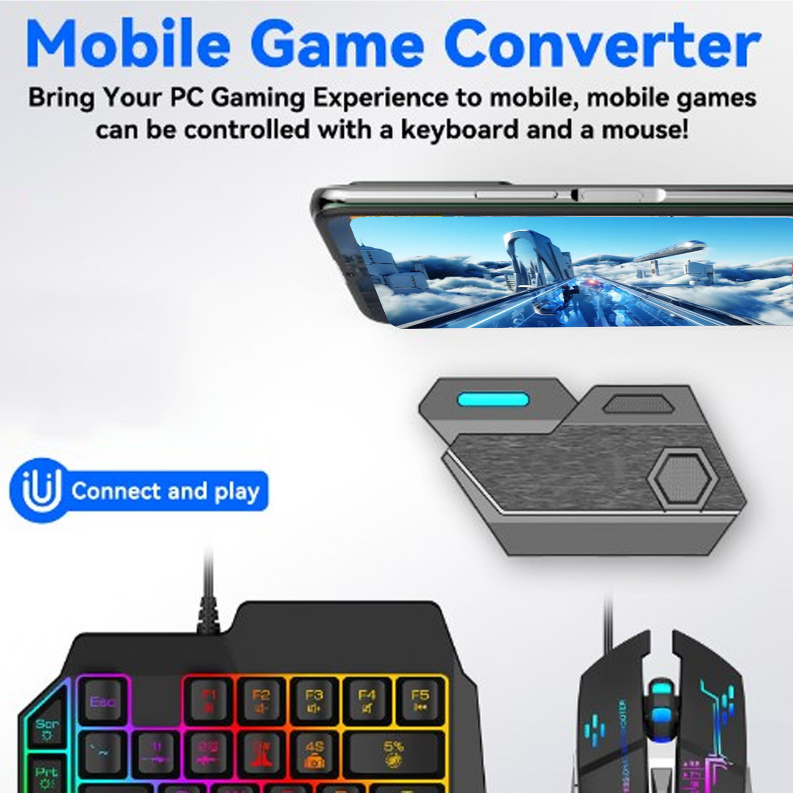 Paket Combo Game Mobile Koneks - Gaming Keyboard And Mouse Mobile ulasan dan harga