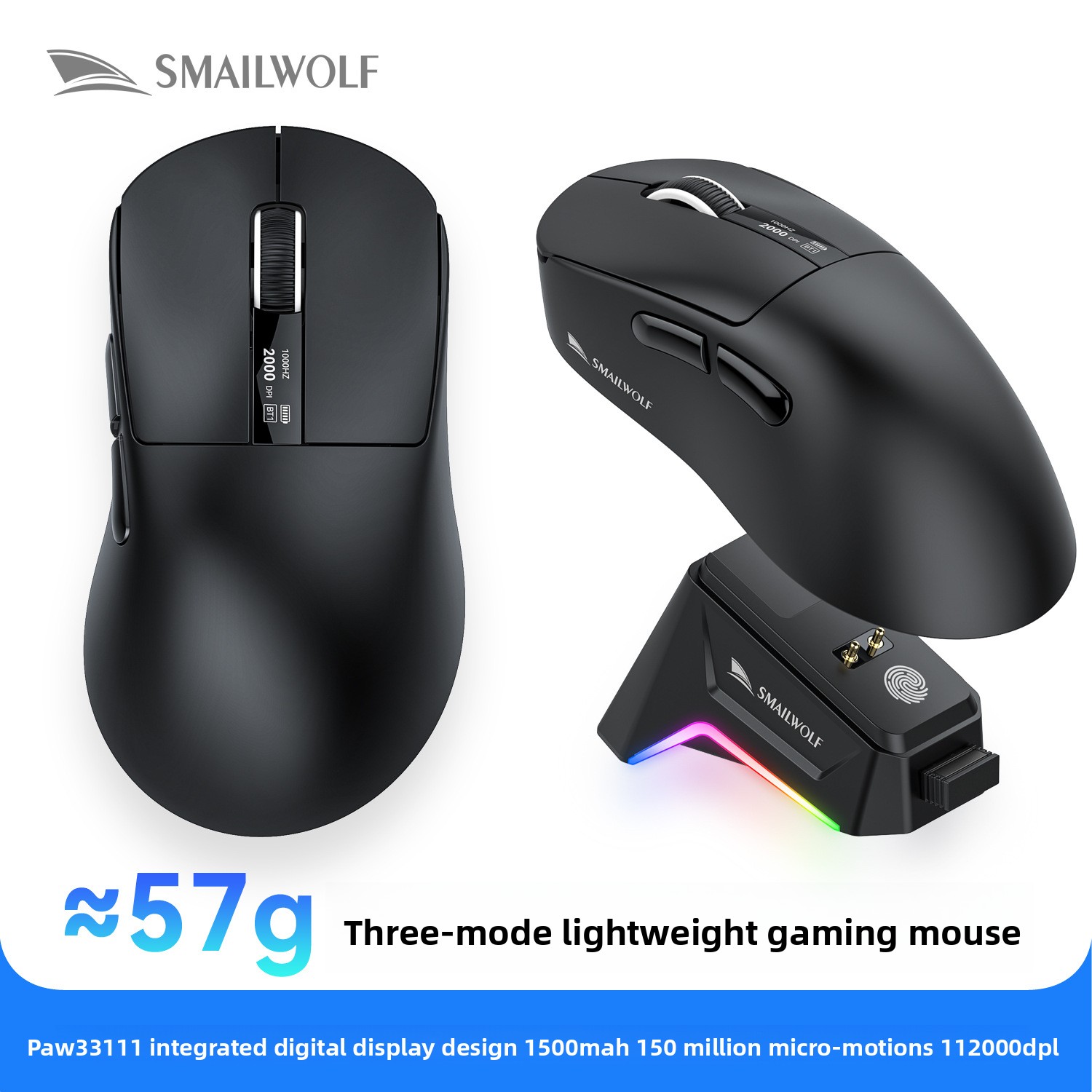 Mouse Gaming Bluetooth Nirkabe - Gaming Keyboard 1 Hand ulasan dan harga