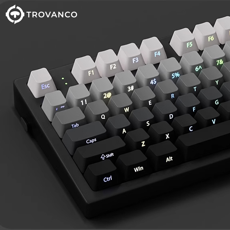 130 Keycap Gradien dengan Ceta - Gaming Keyboard Typewriter ulasan dan harga