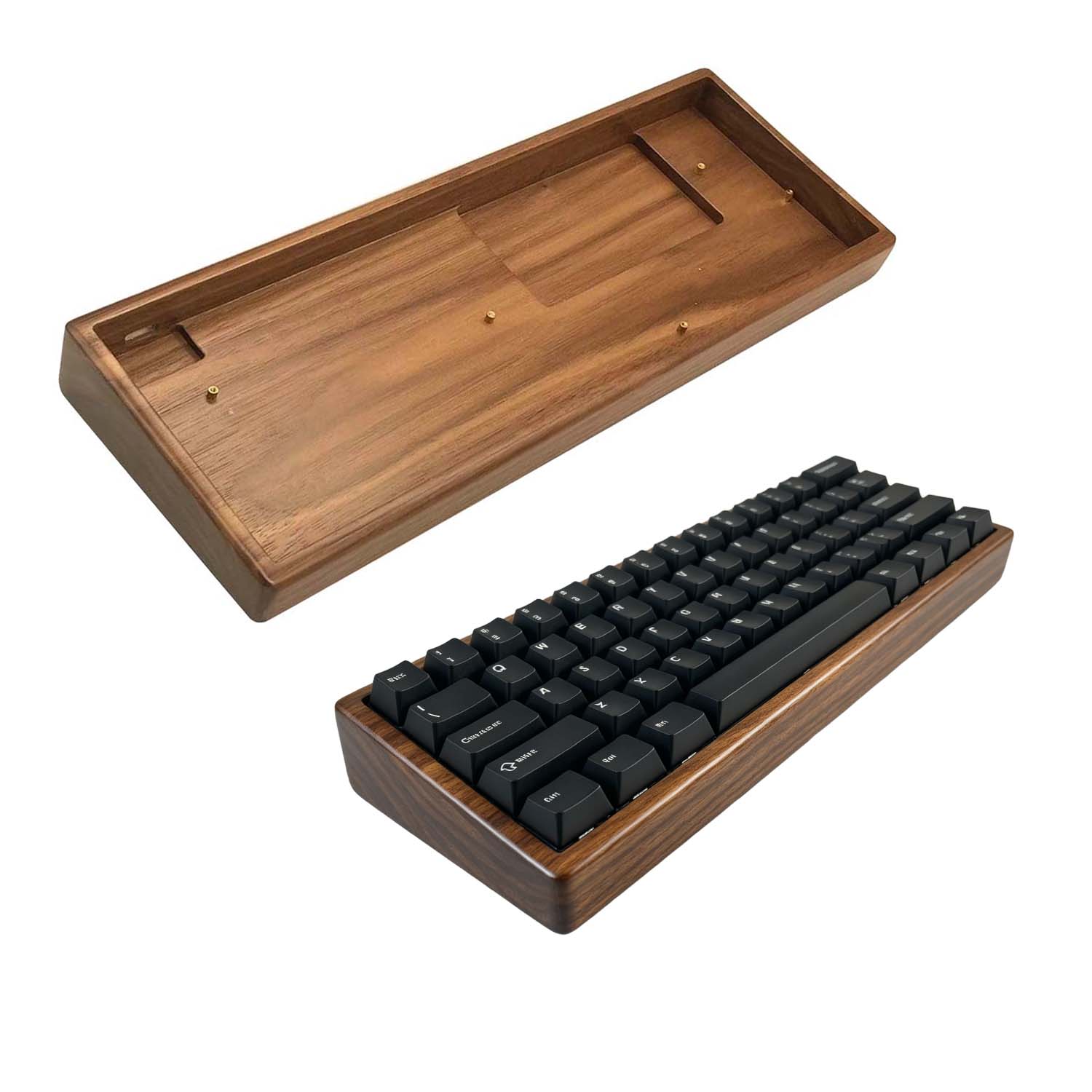 Casing Keyboard Kayu Walnut &  - Hot Swap Pcb ulasan dan harga