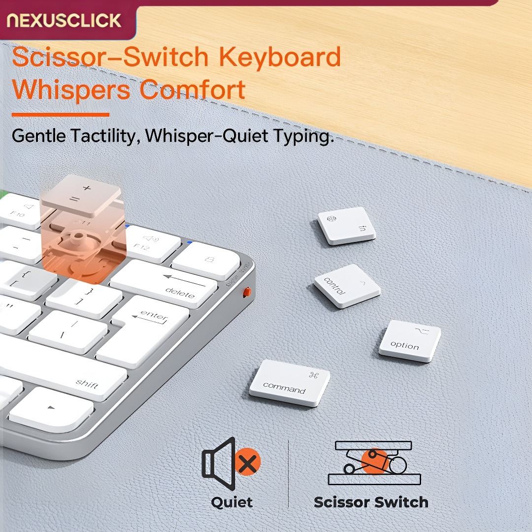 NexusClick Ultra Slim Wireless - Gaming Keyboard That Is Quiet ulasan dan harga