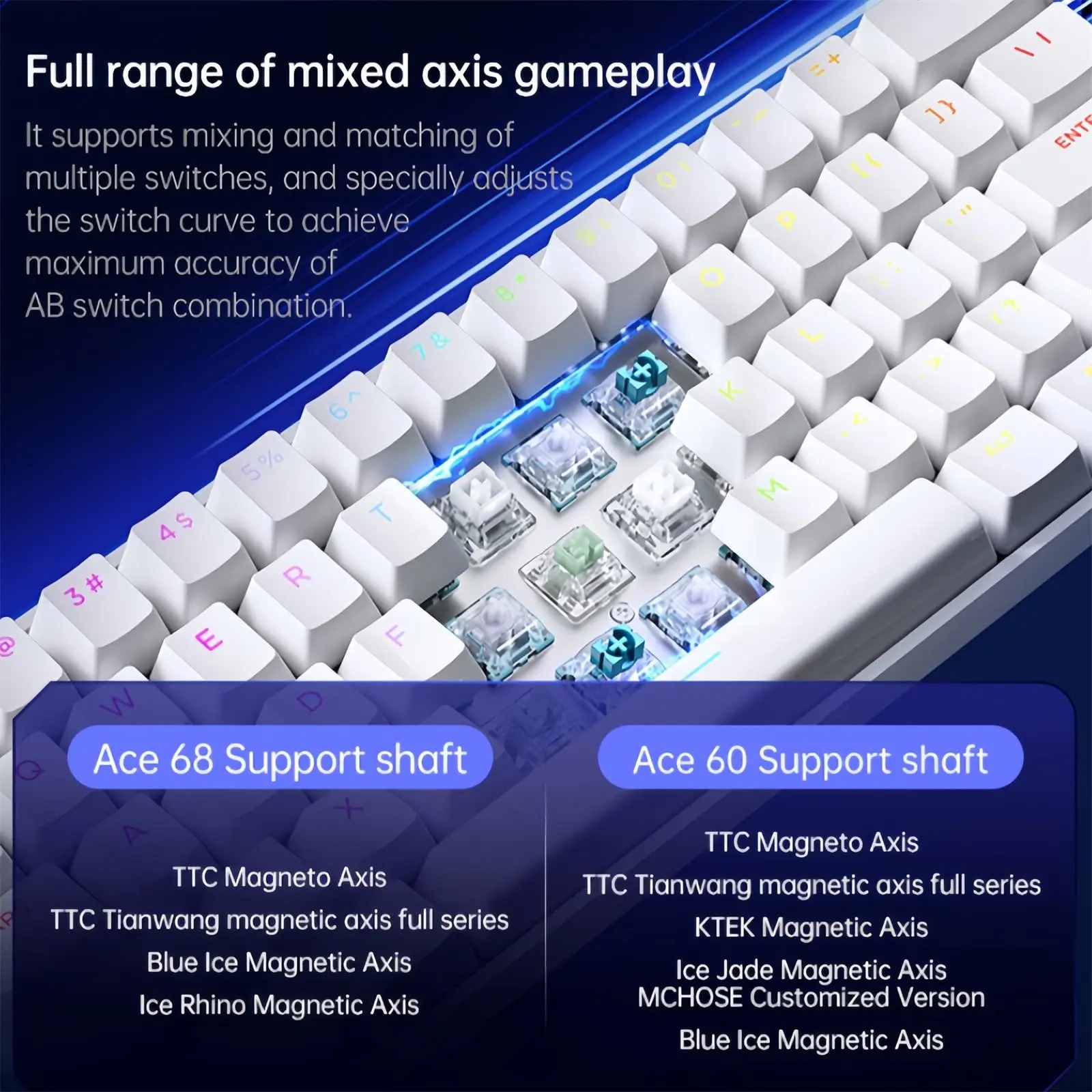 MCHOSE ACE 68 Keyboard Gaming  - Gaming Keyboard Hall Effect Switches ulasan dan harga